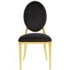 FURNITURE Premier Seating | Sarita Stackable Gold Finish Dining Chair