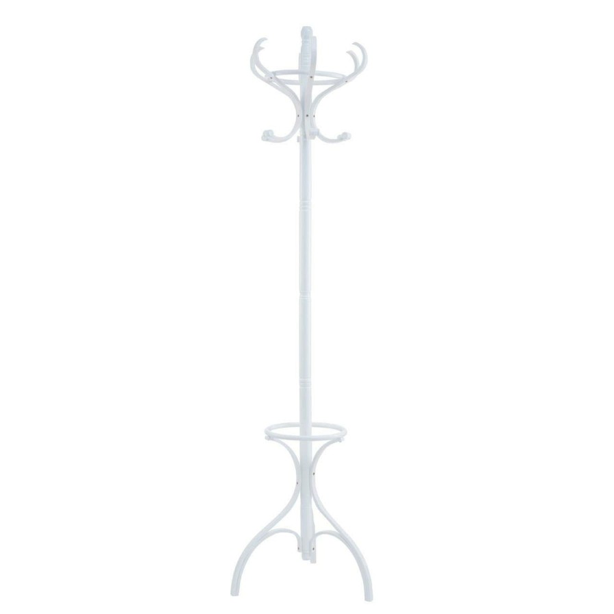 Bathe and Utility Premier Coat and Umbrella Stands | White Finish Floor Standing Coat Stand