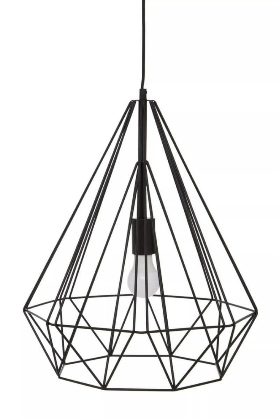 Accessories Premier Ceiling Lights | Wyra Black Conical Pendant Light