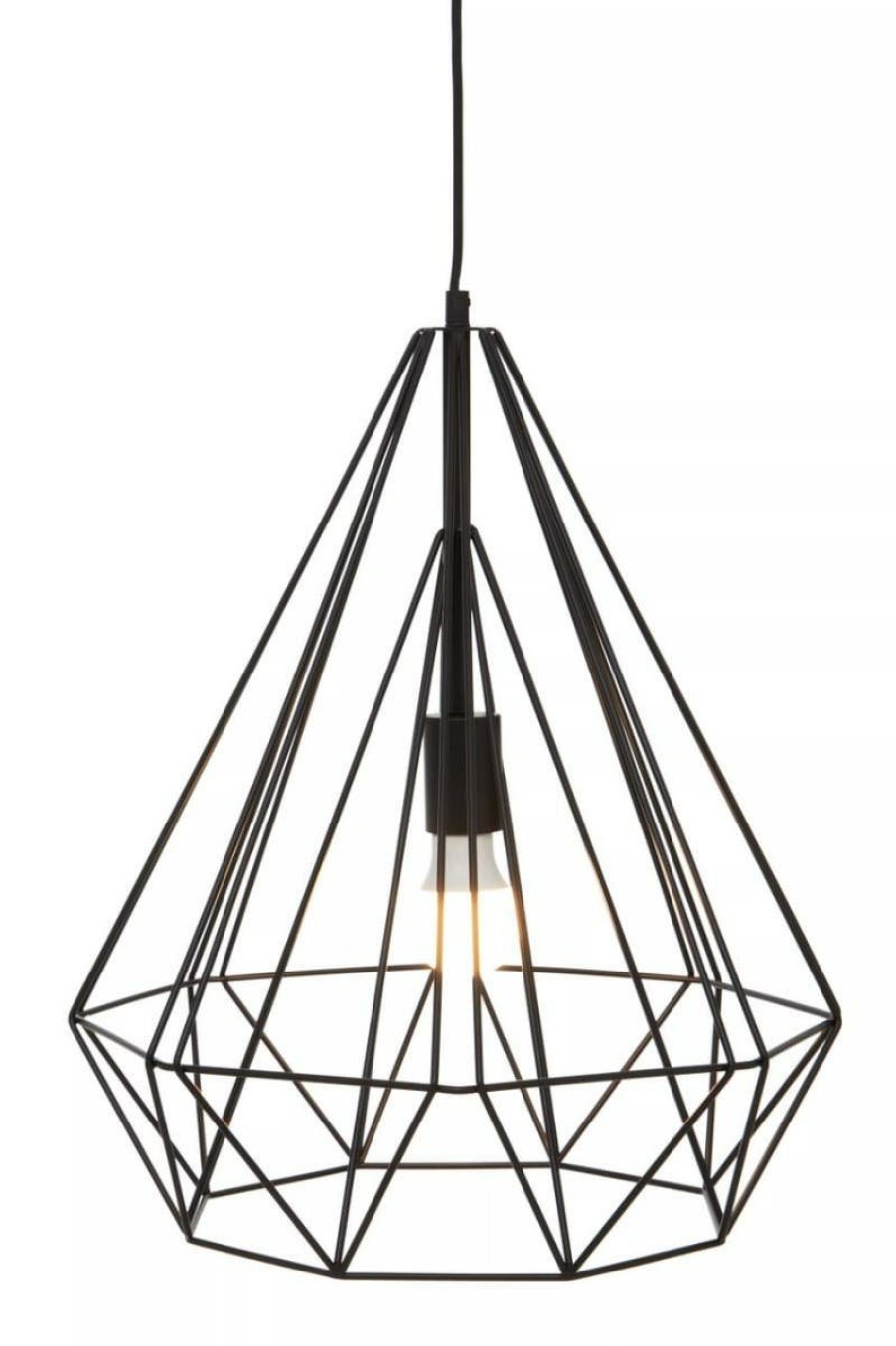 Accessories Premier Ceiling Lights | Wyra Black Conical Pendant Light