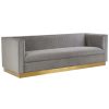 FURNITURE Fifty Five South Seating | Opal 3 Seat Grey Sofa