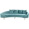 FURNITURE Fifty Five South Seating | Osdin 4 Seat Light Blue Sofa