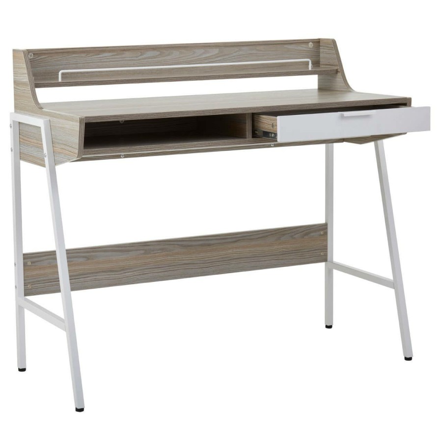 FURNITURE Premier Desks | Bradbury Light Oak Veneer Desk