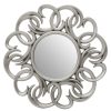 Bathe and Utility Fifty Five South Mirrors | Entwined Silver Swirl Wall Mirror