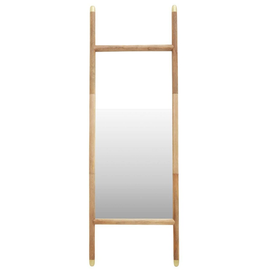 Accessories Fifty Five South Floor Mirrors | Nirav Natural Wooden Frame Mirror