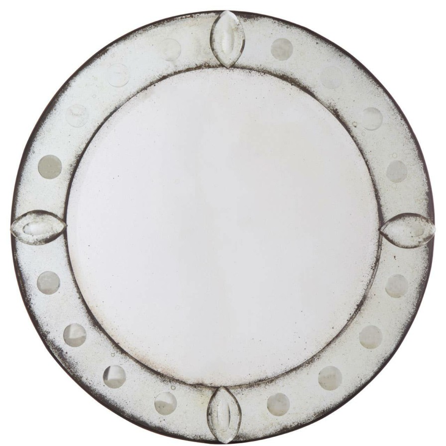 Bathe and Utility Fifty Five South Mirrors | Riza Round Bubble Effect Wall Mirror