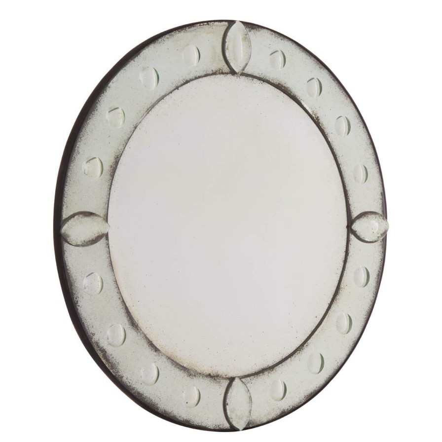 Bathe and Utility Fifty Five South Mirrors | Riza Round Bubble Effect Wall Mirror