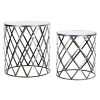 FURNITURE Premier Side Tables | Set Of Two Avantis Diamond Design Tables