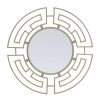 Bathe and Utility Fifty Five South Mirrors | Jalal Silver Metal Frame Round Wall Mirror