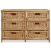 FURNITURE Premier Drawers | Mataram Rattan Six Drawer Chest