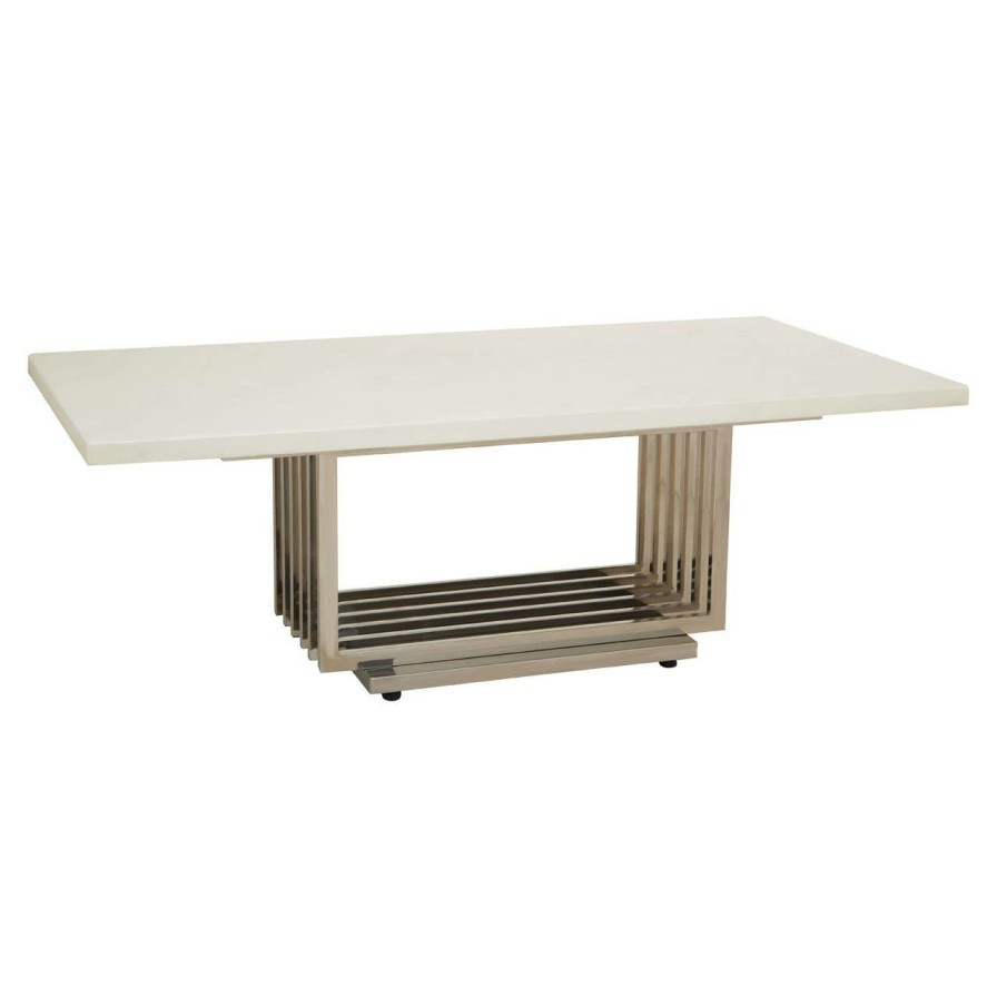 FURNITURE Fifty Five South Coffee Tables | Moda White Marble Coffee Table