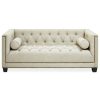 FURNITURE Fifty Five South Seating | Surina Two Seat Stone Fabric Sofa