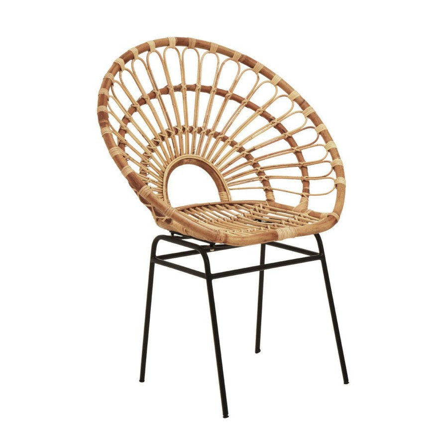 FURNITURE Fifty Five South Conservatory | Java Natural Rattan Sunflower Chair