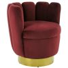 FURNITURE Fifty Five South Seating | Beauly Wine Velvet Chair