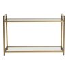 FURNITURE Fifty Five South Console Tables | Vogue Matte Gold Console Table