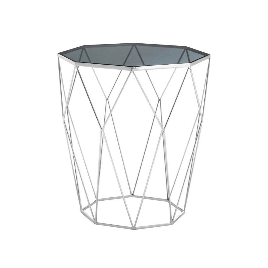 FURNITURE Premier Side Tables | Shalimar Octagonal Silver Side Table