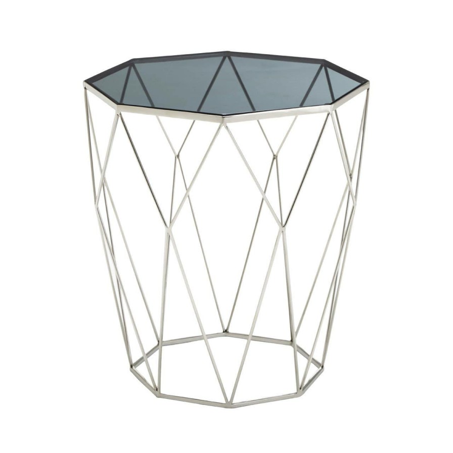 FURNITURE Premier Side Tables | Shalimar Octagonal Silver Side Table