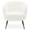 FURNITURE Fifty Five South Seating | Yazmin Curved Armchair With Black Legs