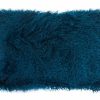 Accessories Bosie Cushions | Bosie Large Teal Mongolian Lamb Fur Cushion