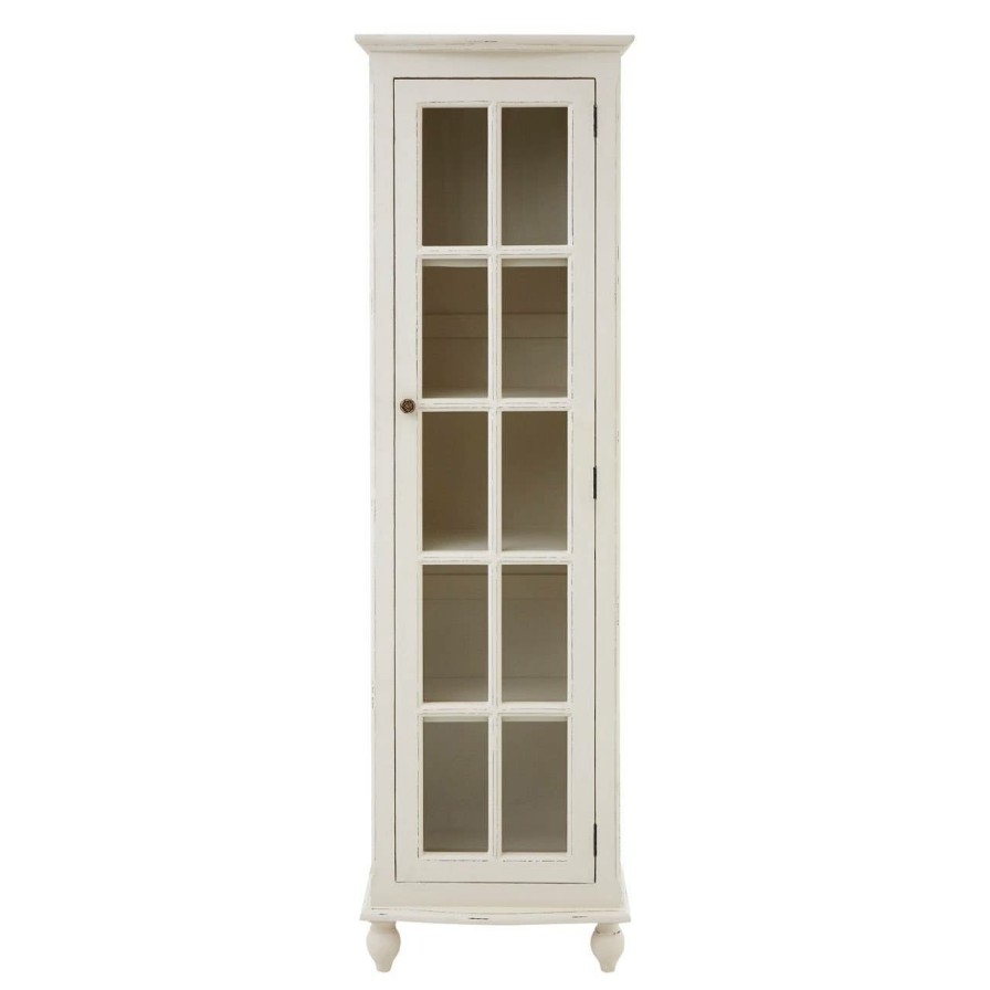 FURNITURE Fifty Five South Storage | Loire 1 Door White Panelled Display Unit