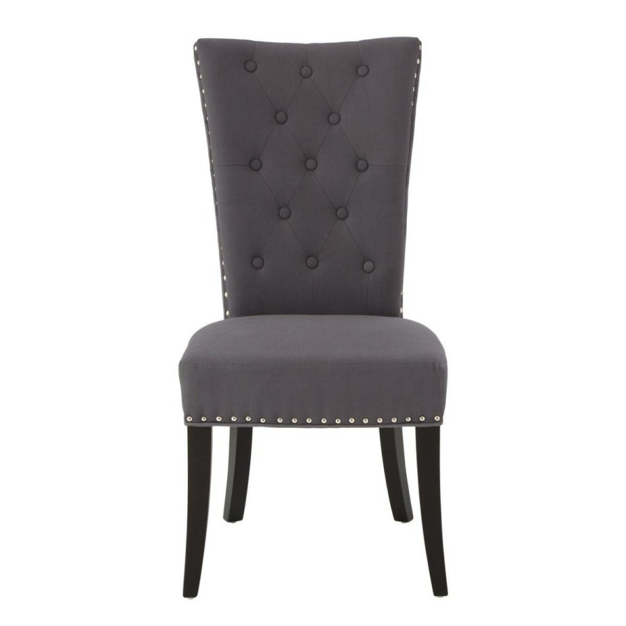 FURNITURE Premier Seating | Regents Park Grey Cotton And Linen Dining Chair