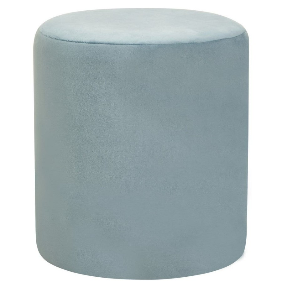 FURNITURE Premier Stools | Haley Blue Round Stool