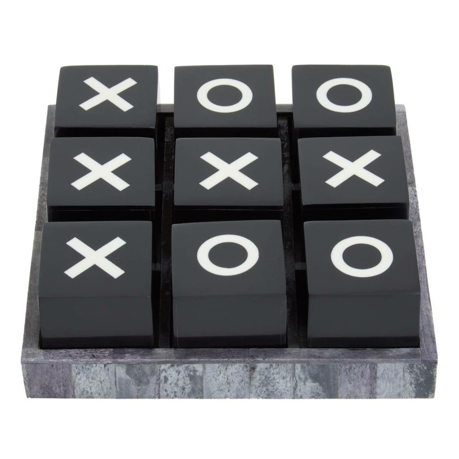 Accessories Fifty Five South Games | Churchill Grey Bone Noughts And Crosses