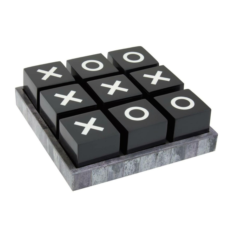 Accessories Fifty Five South Games | Churchill Grey Bone Noughts And Crosses