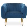 FURNITURE Premier Seating | Larissa Blue Velvet Chair