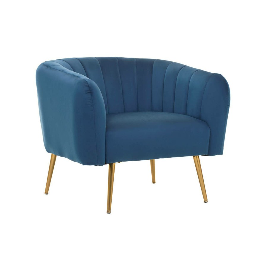 FURNITURE Premier Seating | Larissa Blue Velvet Chair