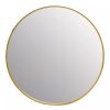 Bathe and Utility Premier Mirrors | Avento Large Round Gold Iron Wall Mirror