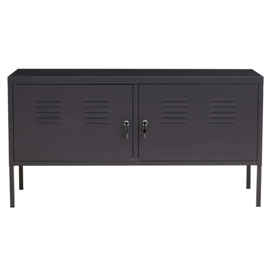 FURNITURE Premier Cabinets | Academy Two Door Grey Locker