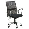 FURNITURE Premier Seating | Black Home Office Chair With Chrome Arms