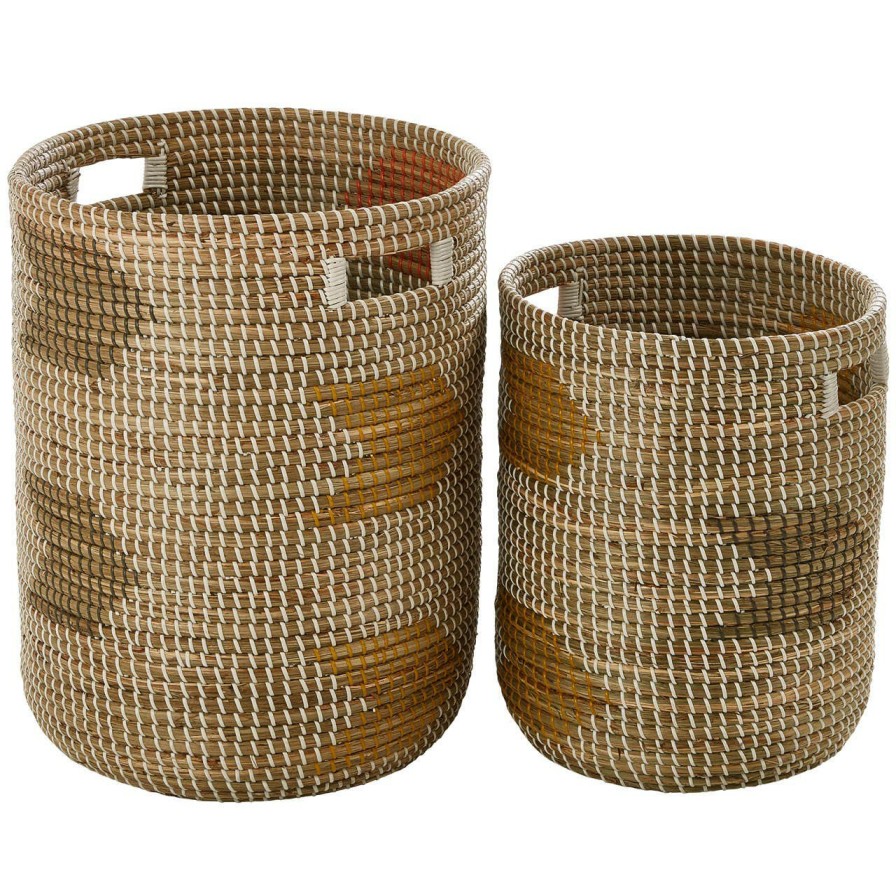 Bathe and Utility Fifty Five South Boxes, Bags and Baskets | Bora Set Of 2 Storage Baskets