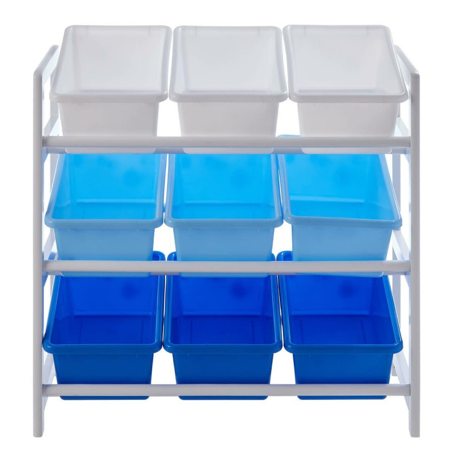 FURNITURE Premier Storage | Three Tier White And Blue Kids Storage Unit