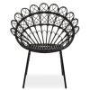 FURNITURE Fifty Five South Seating | Java Black Natural Rattan Peacock Chair