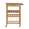 FURNITURE Premier Bar Carts and Trolleys | Bamboo One Drawer Kitchen Trolley