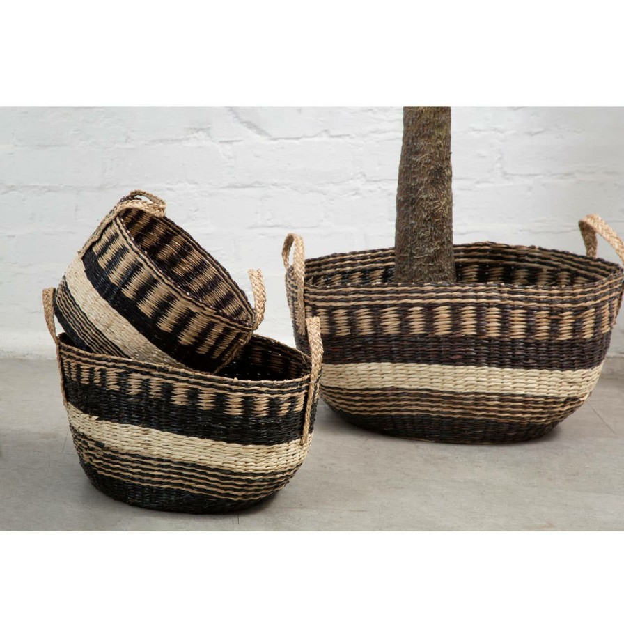 Bathe and Utility Fifty Five South Boxes, Bags and Baskets | Bora Set Of 3 Storage Baskets