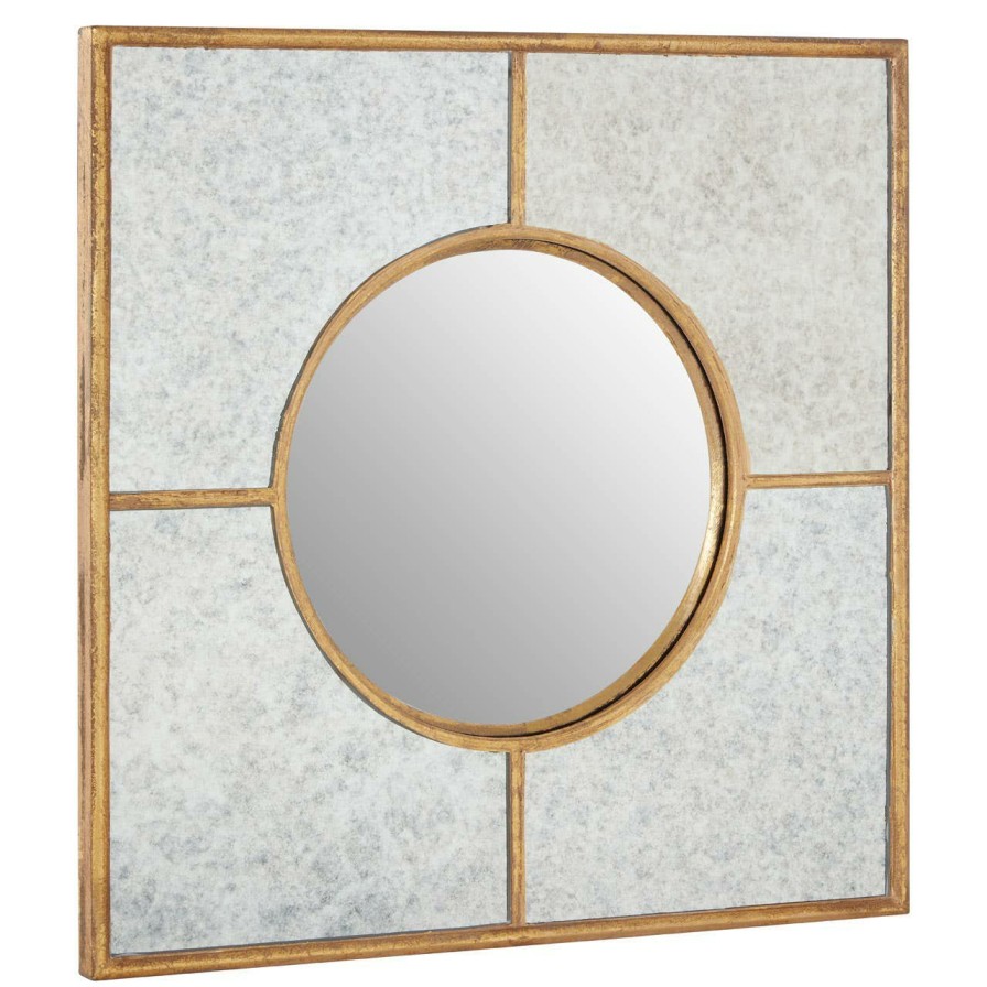 Bathe and Utility Premier Mirrors | Zariah Gold Finish Art Deco Wall Mirror