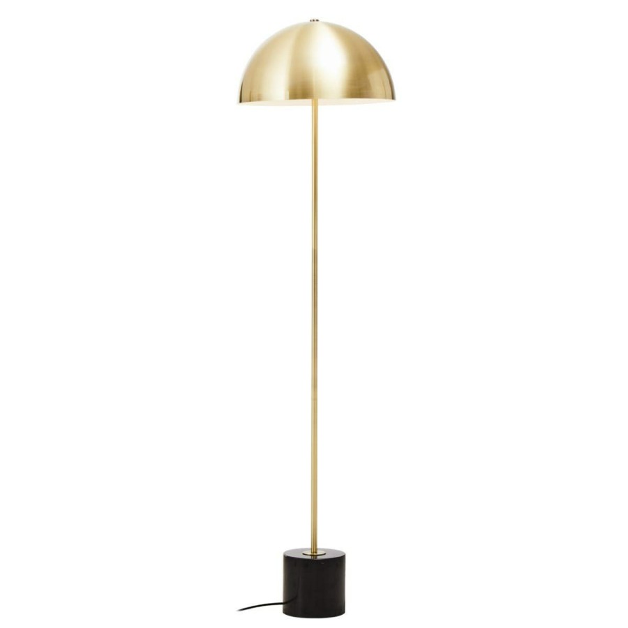 Accessories Fifty Five South Floor Lamps | Murdoch Brushed Brass Metal Floor Lamp