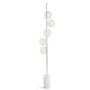 Accessories Fifty Five South Floor Lamps | Abira Nickel And White Marble Floor Lamp