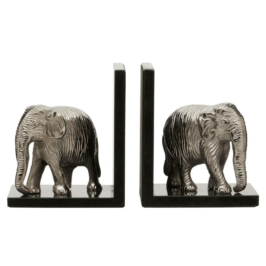 Accessories Fifty Five South Bookends | Set Of 2 Elephant Bookends