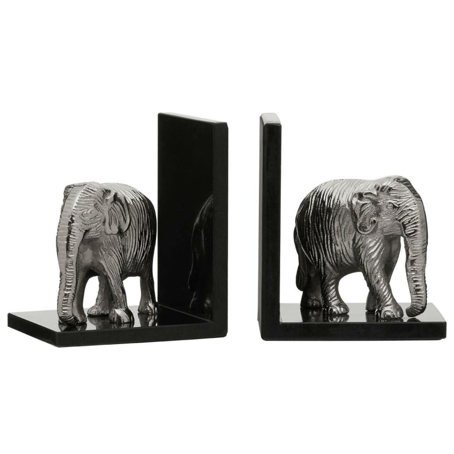 Accessories Fifty Five South Bookends | Set Of 2 Elephant Bookends