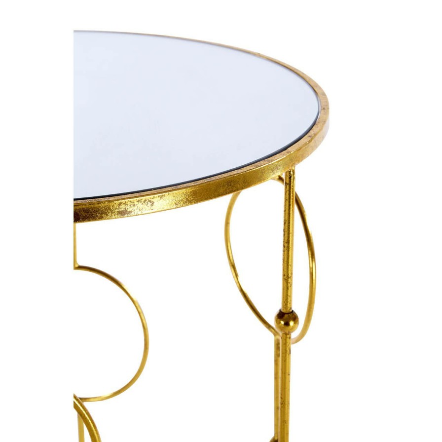 FURNITURE Premier Side Tables | Set Of Two Avantis Gold Metal Tables