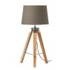 Accessories Premier Table Lamps | Tripod Table Lamp With Light Wood Base