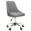 FURNITURE Premier Home Office Chairs | Brent Grey Leather Effect Home Office Chair