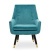 FURNITURE Fifty Five South Seating | Sara Green Velvet Armchair