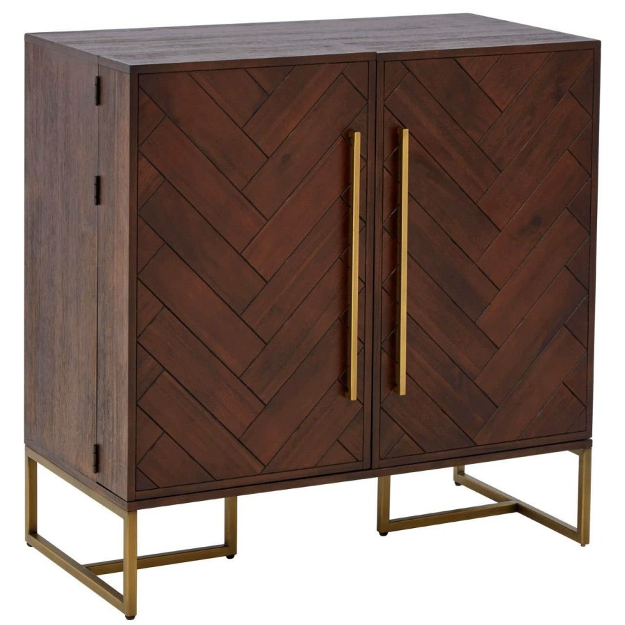 FURNITURE Fifty Five South Storage | Brando Brown Drinks Cabinet