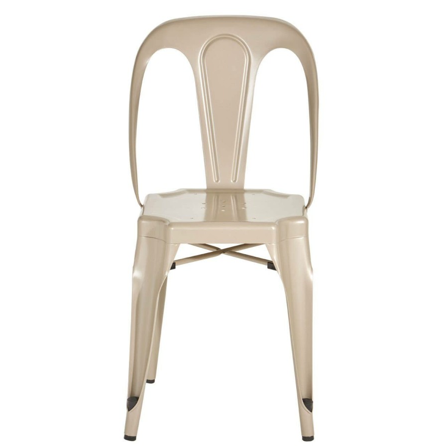 FURNITURE Premier Seating | Grange Champagne Finish Metal Chair