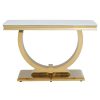 FURNITURE Fifty Five South Console Tables | Moda Ivory White Marble Console Table